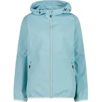 CMP Damen Jacke Rain Jacket Fixed Hood Türkis 48