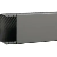 Hager BA66010007030O Verdrahtungskanal ohne Bodenstanzung aus PVC BA6 60x100mm steingrau - 2 Meter