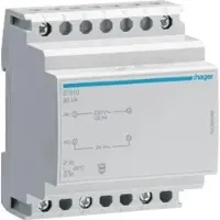Hager ST310 Sicherheitstrafo für Schütze 230V/24V, 20VA, 4PLE