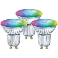 Ledvance SMART+ WiFi SPOT GU10 Multicolour, Intelligentes Leuchtmittel, WLAN, Silber, Integrierte LED, GU10, Multi