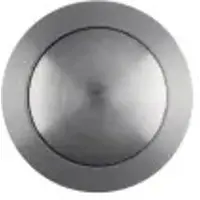 Hager REH015X Einschraub-Taste rund, Durchmesser 19mm, Edelstahl
