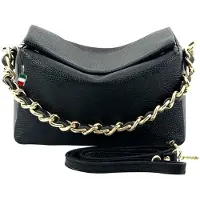 Florence Leder Tasche Umhängetasche Citytasche schwarz OTF818S