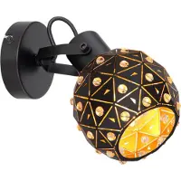 Globo Wandleuchte Innen Wohnzimmer Wandlampe Schlafzimmer Kristalle Flur 54029-1