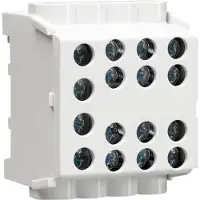 Hager KH35L8 Hauptleitungsabzweigklemme 1polig, 2x35mm2-6x25mm2, IP20, Farbe: Grau