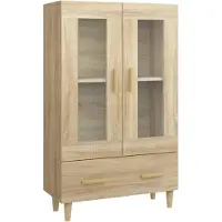 vidaXL Highboard Sonoma-Eiche 70x31x115 cm Holzwerkstoff