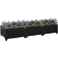 vidaXL Hochbeet 120x40x23 cm Polypropylen
