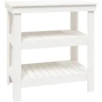 vidaXL Werkbank Weiß 78,5x50x80 cm Massivholz Kiefer