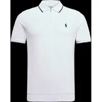 Ralph Lauren für Herren. 710B19737004 Bedrucktes Poloshirt mit kurzen Ärmeln weiß (XXL), Lässig, Baumwolle, Kurzarm