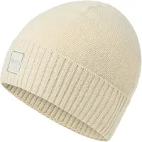 BOSS Beanie "Akaio R Hat" Ton in Ton Logo-Badge, unisex