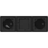 Gira AP-Gehäuse 3 Module 1x3 5503910 System 106 Anthrazit