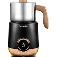 Amzchef Milchaufschäumer elektrisch 600 ml 8 in 1 Multifunktion mit Induktionserwärmung OLED Display 550 W für heißen und kalten Milchschaum