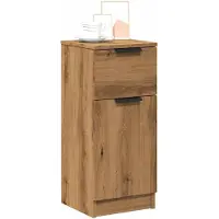 vidaXL Sideboards 2 Stk. Artisan-Eiche 30x30x70 cm Holzwerkstoff