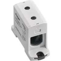 Hager K150AL Anschlussklemme für Aluminium und Kupferleitungen, 25mm2-150mm2, grau
