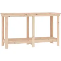 vidaXL Werkbank 140x50x80 cm Massivholz Kiefer