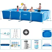 Intex Rechteckiger Frame Pool - 450x220x84 cm - 9-teilig S40277