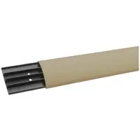Hager SL1807501019 Aufbodenkanal mit 4 Kammern aus PVC SL 18x75mm beige - 2 Meter