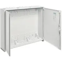 Hager FWB43D Feldvert. AP, univers, IP44, SKII, 144PLE, 3x4 Reihen 650x800x161mm, leer m. Tür