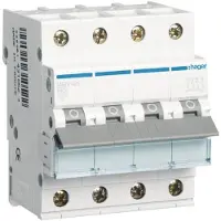 Hager MBN425 Leitungsschutzschalter 4 polig 6kA B-Charakteristik 25A 4 Module