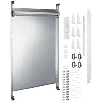 Hager UF221NW Komplettfeld Multimedia, universZ, 900mm, 2-feld, mit 12xPatchmodulen RJ45