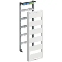 Hager UW51V Einbausatz, univers, m. Hutschienen, f. Feldverteiler AP 5-reihig, 750x250mm, QC