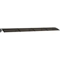 vidaXL Türvordach Schwarz 400x75 cm Polycarbonat