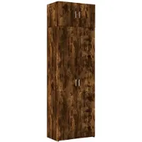 vidaXL Hochschrank Räuchereiche 70x42,5x225 cm Holzwerkstoff