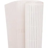 vidaXL Gartenzaun Weiß 150 x 300 cm PVC