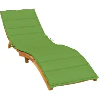 vidaXL Sonnenliegen-Auflage Melange Grün 200x70x4 cm Stoff