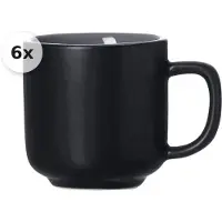 Ritzenhoff & Breker Espressotasse 100ml 6er Set Jasper schwarz