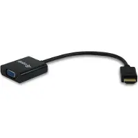 Equip HDMI auf VGA (HD15) Adapter mit Audio/USB-Stromversorgung, HDMI Typ A (Standard), VGA (D-Sub), Männlich, Weiblich, Gerade, Gerade