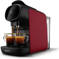 Philips L'OR Barista Sublime Kaffeemaschine LM9012/50 – Für Kapseln geeignet – Kaffeekapselmaschine mit 9 Espresso- und Barista-Kapseln – Schwarz und Rot