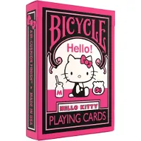 Bicycle Hello Kitty - Black and Pink (Designer Spielkarten, Poker, Skat...)