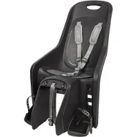 Polisport Move SP 1100239 Bubbly Maxi Plus CFS Kindersitzhalterung hinten - Schwarz/Dunkelgrau passend für Grau & Sch