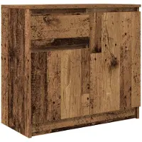 vidaXL Sideboard mit Schublade Altholz-Optik 71x35x65 cm Holzwerkstoff