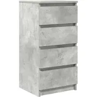 vidaXL Sideboard Betongrau 37,5x35x76 cm Holzwerkstoff