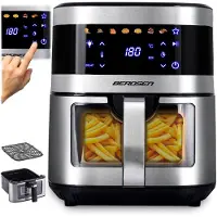 Berdsen Große Heißluftfritteuse 9,1 l 1700 W BD-656 silber