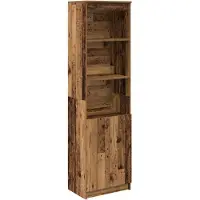 vidaXL Highboard Altholz-Optik 50x35x180 cm Holzwerkstoff