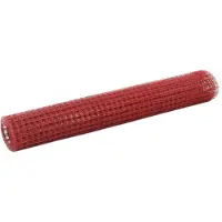 vidaXL Drahtzaun Stahl mit PVC-Beschichtung 10x1 m Rot