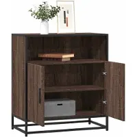vidaXL Sideboard Braun Eichen-Optik 68x35x76 cm Holzwerkstoff