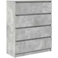 vidaXL Sideboard Betongrau 80x35x99 cm Holzwerkstoff