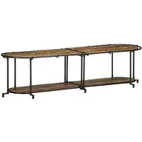 vidaXL TV-Regal 160x42x40 cm Altholz Massiv