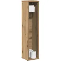 vidaXL Badezimmerschrank mit Rollenhalter Artisan Oak 20,5x20x90 cm