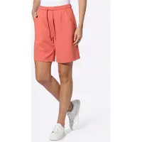 HEINE Shorts , Damen, Gr. 36, Normalgrößen, rosa (grapefruit), 55% Viskose, 40% Polyester, 5% Elasthan, unifarben, Hosen Shorts