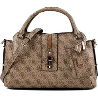 GUESS für Damen. HWSG2378060 Satchel-Tasche mit Logo Yvonne beige (OSFA), Lässig, Polyurethan