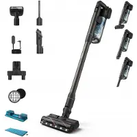 Philips XC7163/01, 2-in-1-Stabstaubsauger, Beutellos, Blau, 0,6 l, Trocken&Nass, Zyklonisch/Filterung