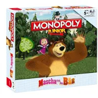 Winning Moves Monopoly Junior Masha und der Bär Brettspiel Gesellschaftsspiel Spiel
