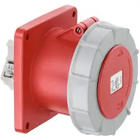 Abl CEE-Flanschsteckdose gerade IP67 125A 5-polig 400V 6H Rot - F54S357