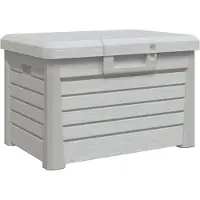 vidaXL Outdoor-Kissenbox Grau 73x50,5x46,5 cm Polypropylen