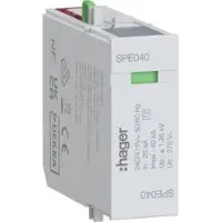 Hager SPE040 Steckmodul L-N Uc 275V In 20kA Imax 40kA Up 1,35kV