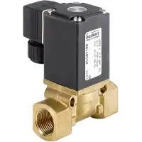 Burkert Magnetventil G1'' NC Messing NBR 0-16bar/232psi 230VAC Vakuum 290 45293